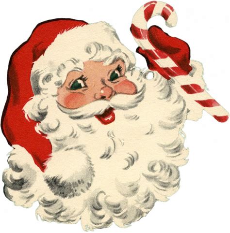 free vintage santa clipart|More.